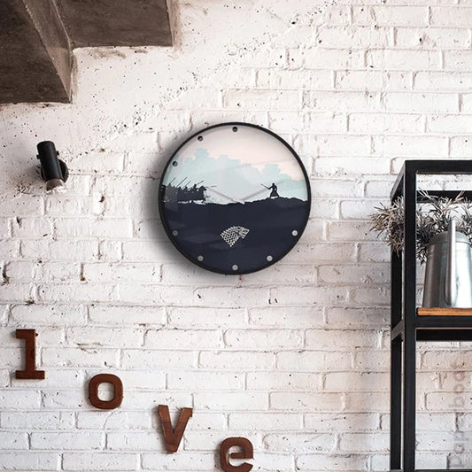 Game of Thrones House Stark wall clock