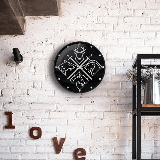 Game of Thrones black wall clock