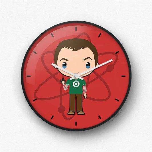 The Big Bang Theory red Wall Clock
