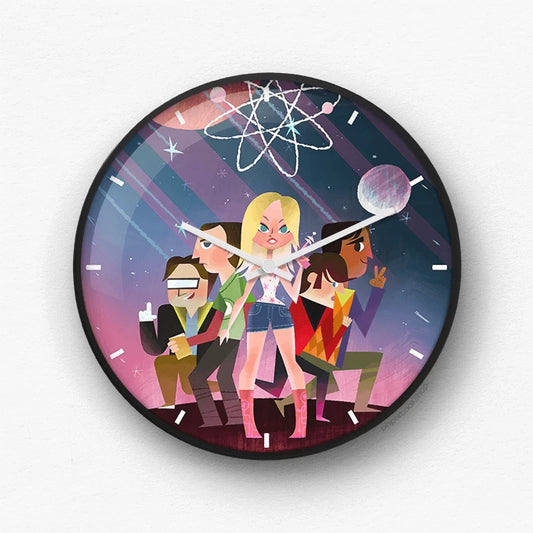 The Big Bang Theory cartoon Wall Clock