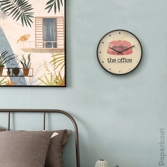 The Office stapler in jello Wall Clock