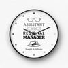 The Office Typography Wall Clock