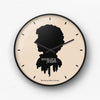 Sherlock silhouette Wall Clock
