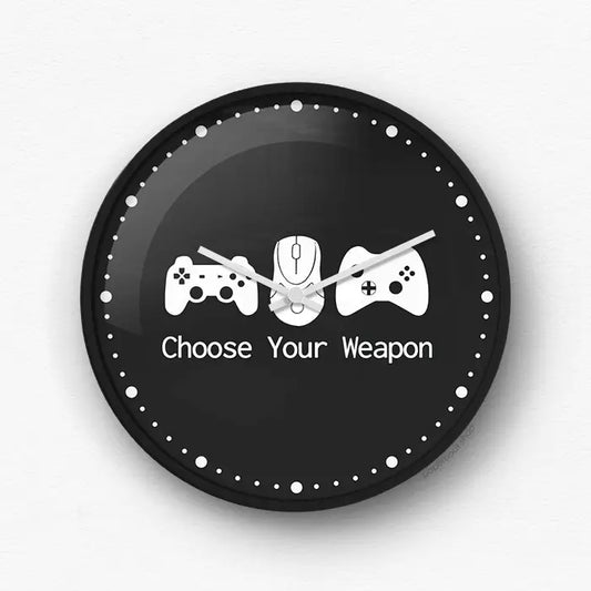 Choose your weapon Wall Clock