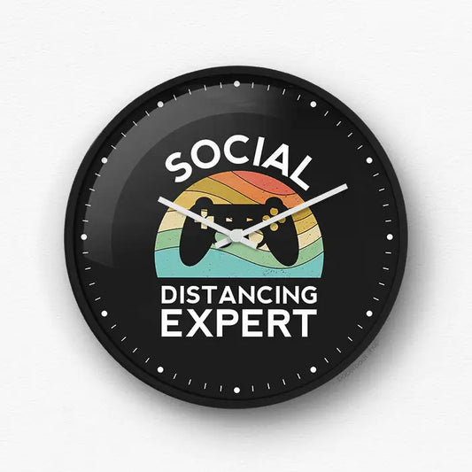Social Distancing Expert Wall Clock