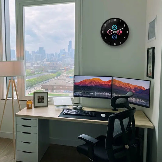 PS4 logo Wall Clock