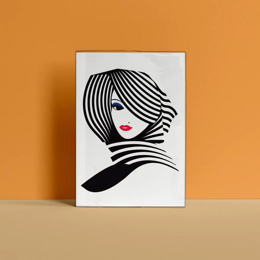 Black vector Girlish Notebook