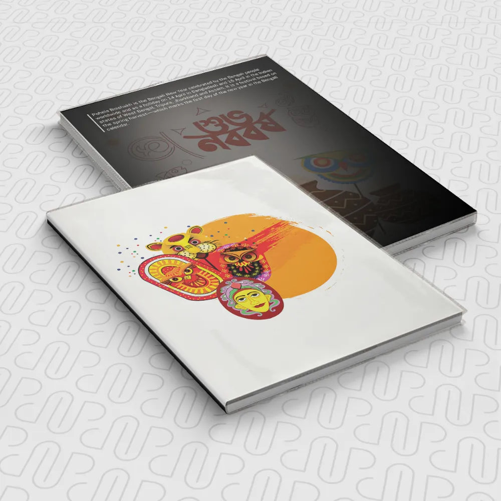 Bengali new year masks NotebookNotebook