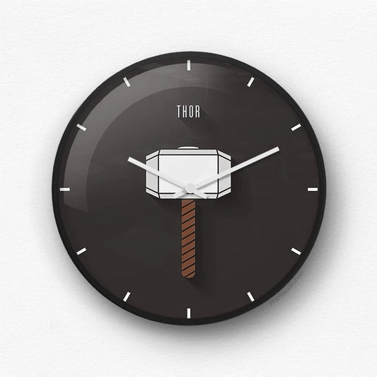 Thor Hammer Wall Clock