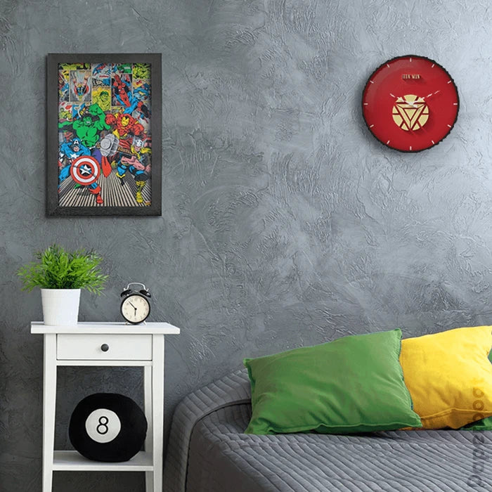 Iron Man Shield Wall Clock