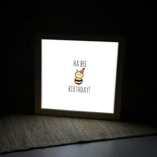 HA BEE Birthday Flick Box