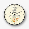 Okay Yes Sure Wall Clock