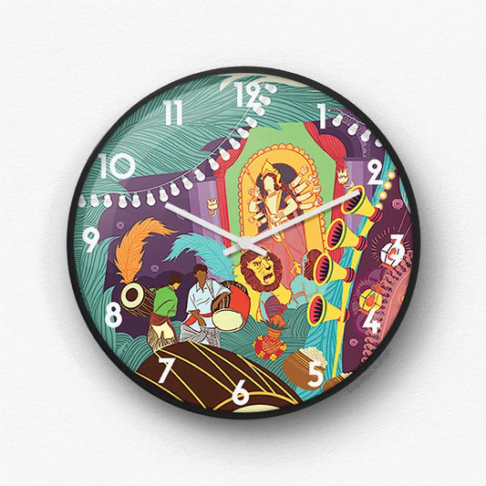 Durga Festival Wall Clock