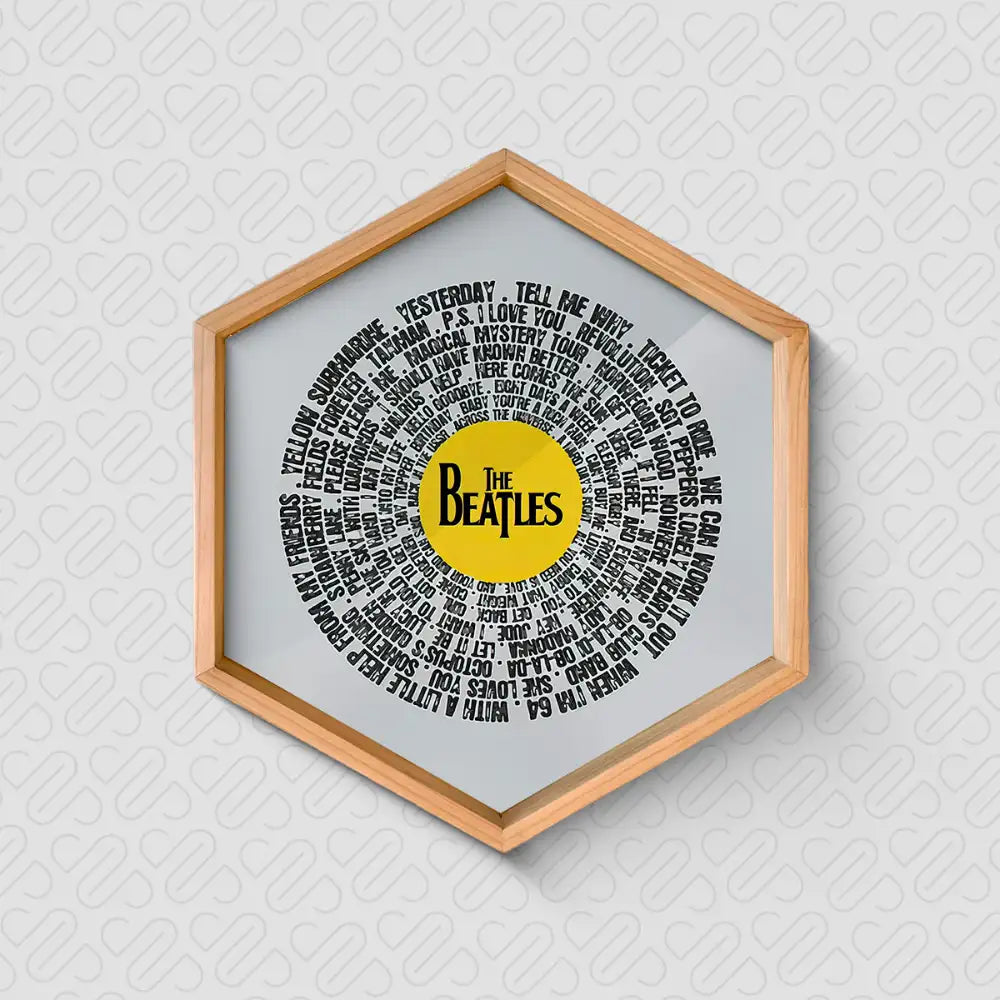 The Beatles Lyrics Resin Tray