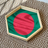Bangladeshi Flag Resin Tray