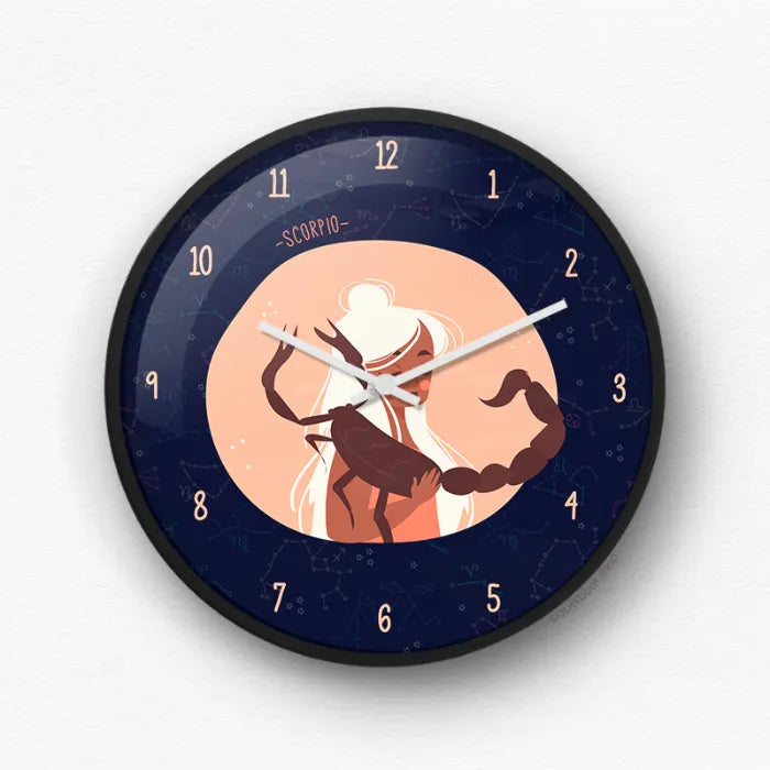 Scorpio Zodiac Sign Wall Clock