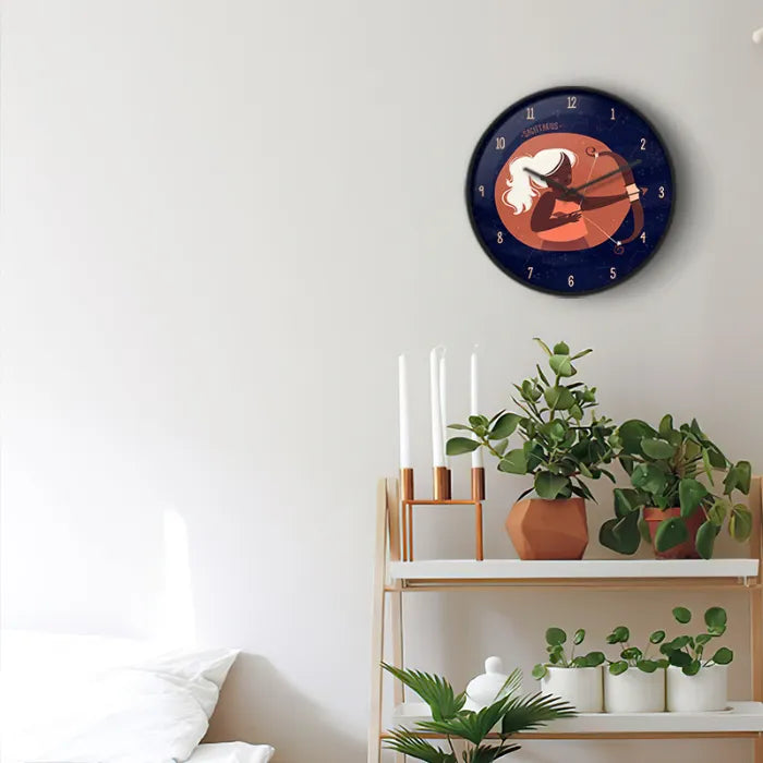Sagittarius Zodiac Sign Wall Clock