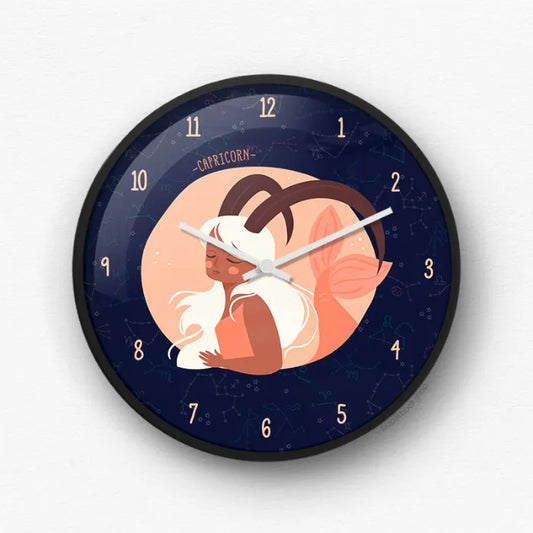 Capricorn Zodiac Sign Wall Clock