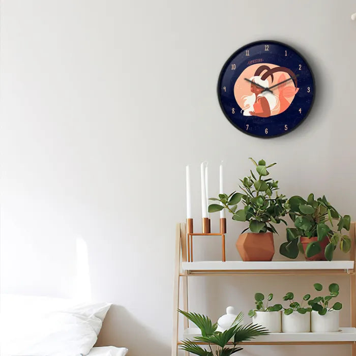 Capricorn Zodiac Sign Wall Clock