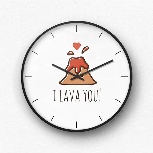 I lava You Wall Clock