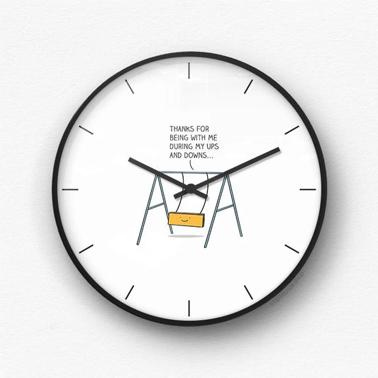 Ups and down Wall Clock