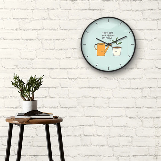 Helping me grow Wall Clock