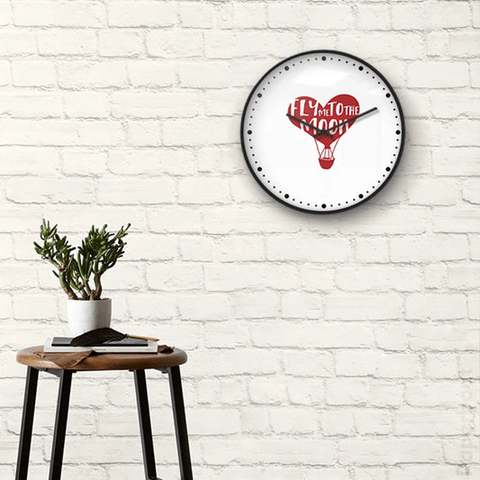 Fly me to the moon Wall Clock