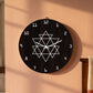 Yantra Geometry Wall Clock - Brown