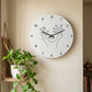 Aesthetic Face Line Art Wall Clock - White Front View