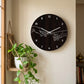 Creation of Adam Hands Wall Clock - Brown Front View