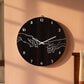 Creation of Adam Hands Wall Clock - Brown