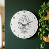Celestial Mystic Hand Wall Clock - White