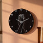 Intertwined Holding Hands Wall Clock - Brown