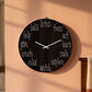 Inspirational Action Words Wall Clock - Brown