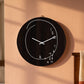 Fallen Numbers Funny Scribble Wall Clock - Brown