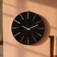Modern Outline Numeral Wall Clock - Brown