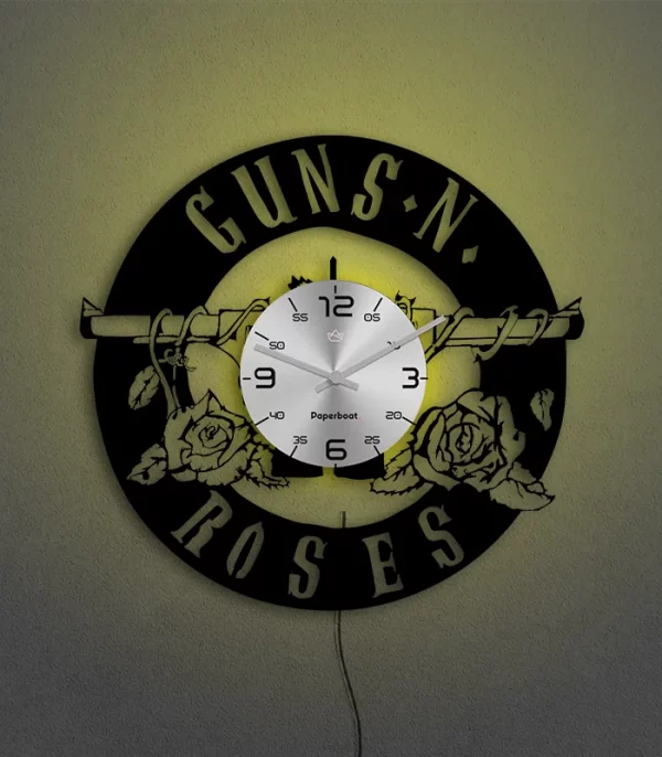 Guns N Roses Vinyl Wall Clock