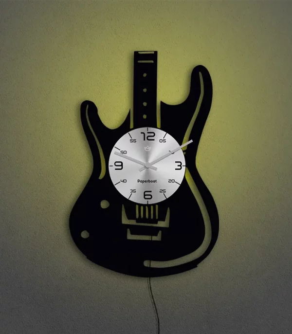 Guitar Vinyl Wall Clock
