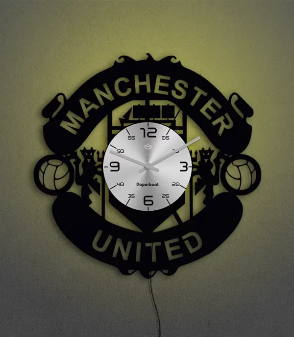 Manchester United Vinyl Wall Clock
