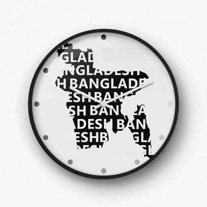 Bangladeshi Map wall clock