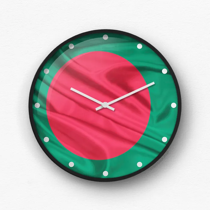 Bangladeshi Flag wall clock