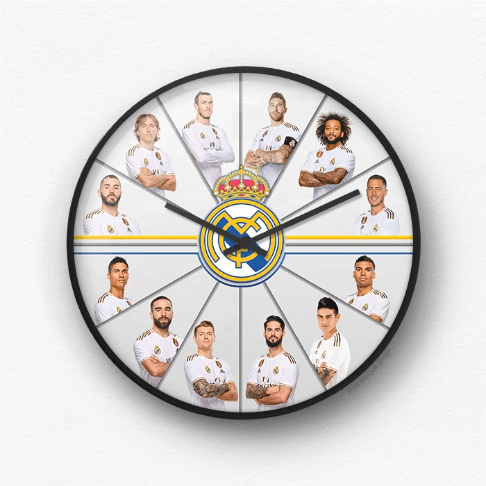 Real Madrid Players wall clock