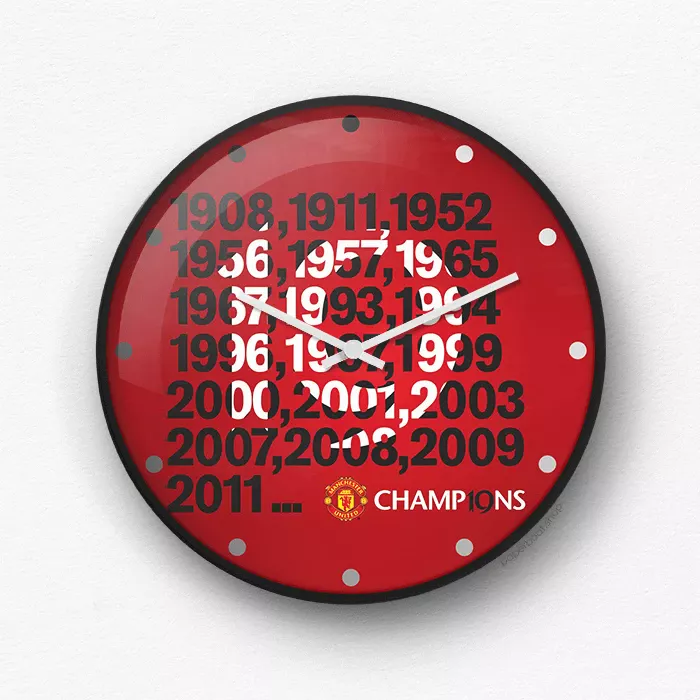 Manchester United Champions wall clock