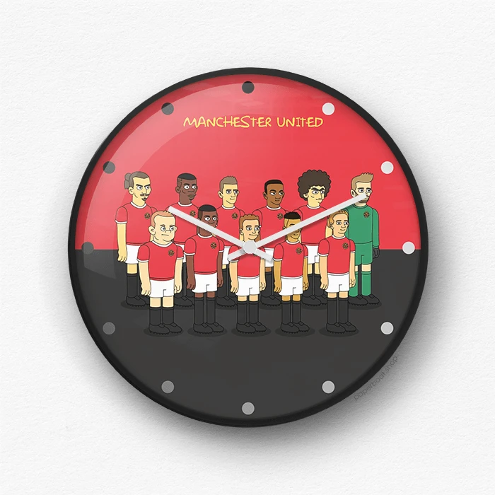 Manchester United Cartoon wall clock