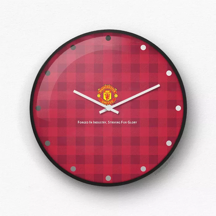 Manchester United Texture wall clock