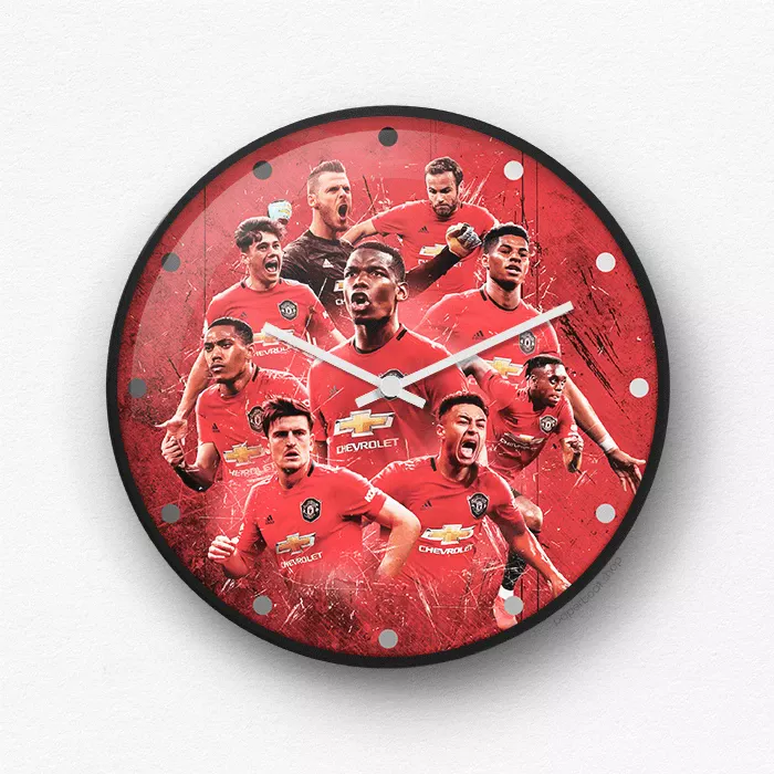 Manchester United legends wall clock