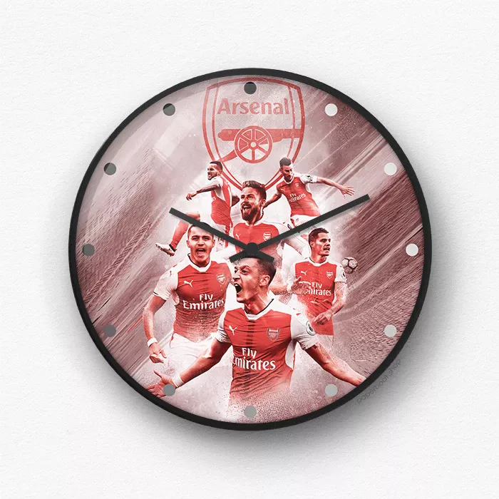 Arsenal legends wall clock