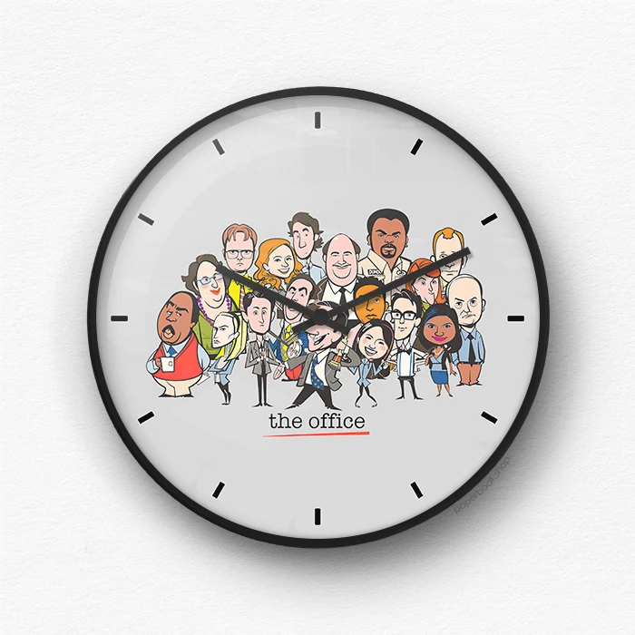 The Office all characters Wall Clock