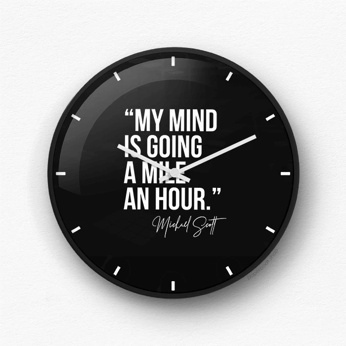 The Office black Wall Clock