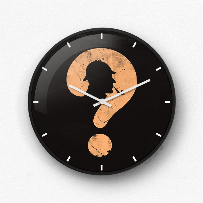 Sherlock Question Wall Clock